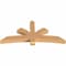 Ekena Millwork Davenport Timber Gable Bracket, Western Red Cedar, 72"W x 33"H x 5 1/2"D x 5 1/2"F, 11/12 Pitch GBW072X33X0606DAV00SWR - alternate 2